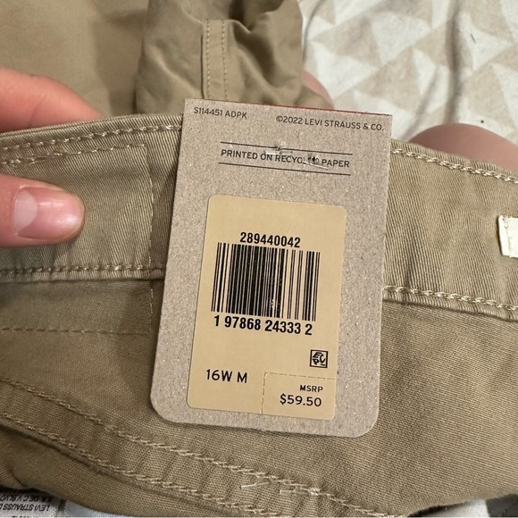 Levi’s mid rise boyfriend jeans khaki twill - Picture 5 of 5